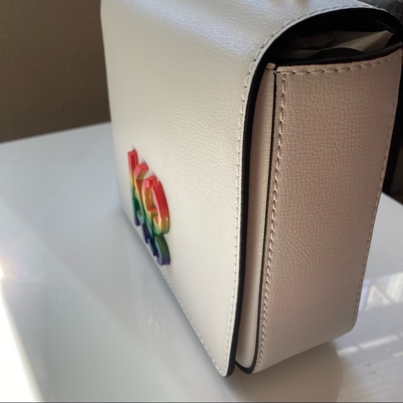 Michael Kors Pride Convertible Shoulder Bag - Optic White NWT - Picture 3 of 10